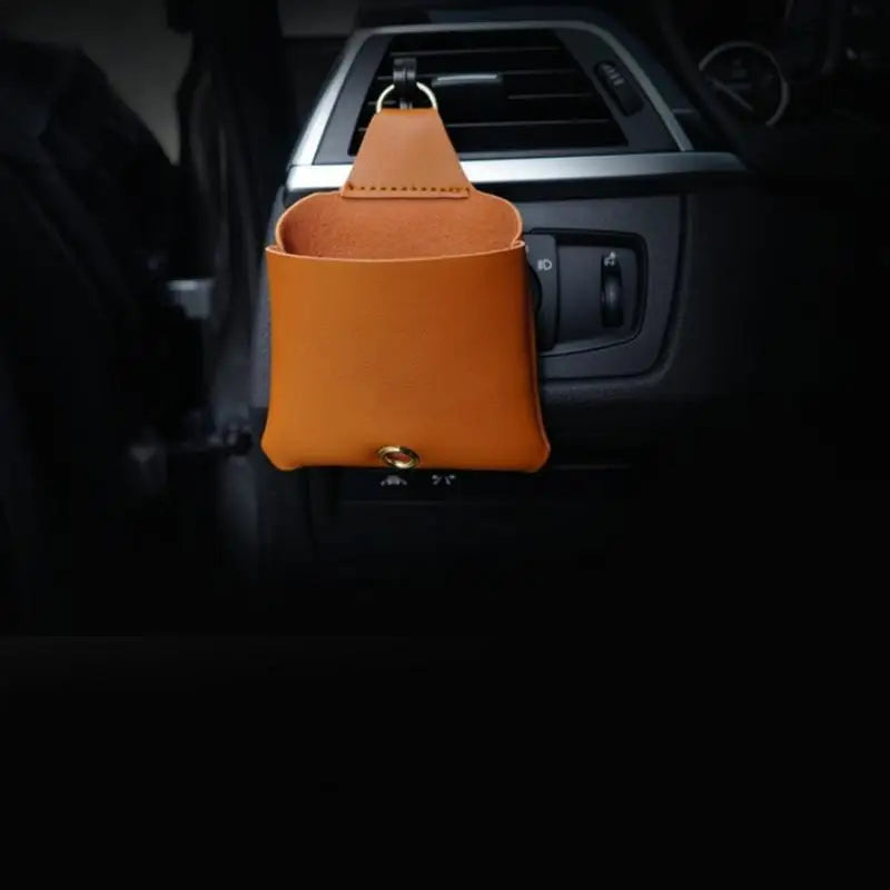 Car Air Vent Storage Bag Phone Storage Organizer Lightweight Hangable Storage Bag Auto