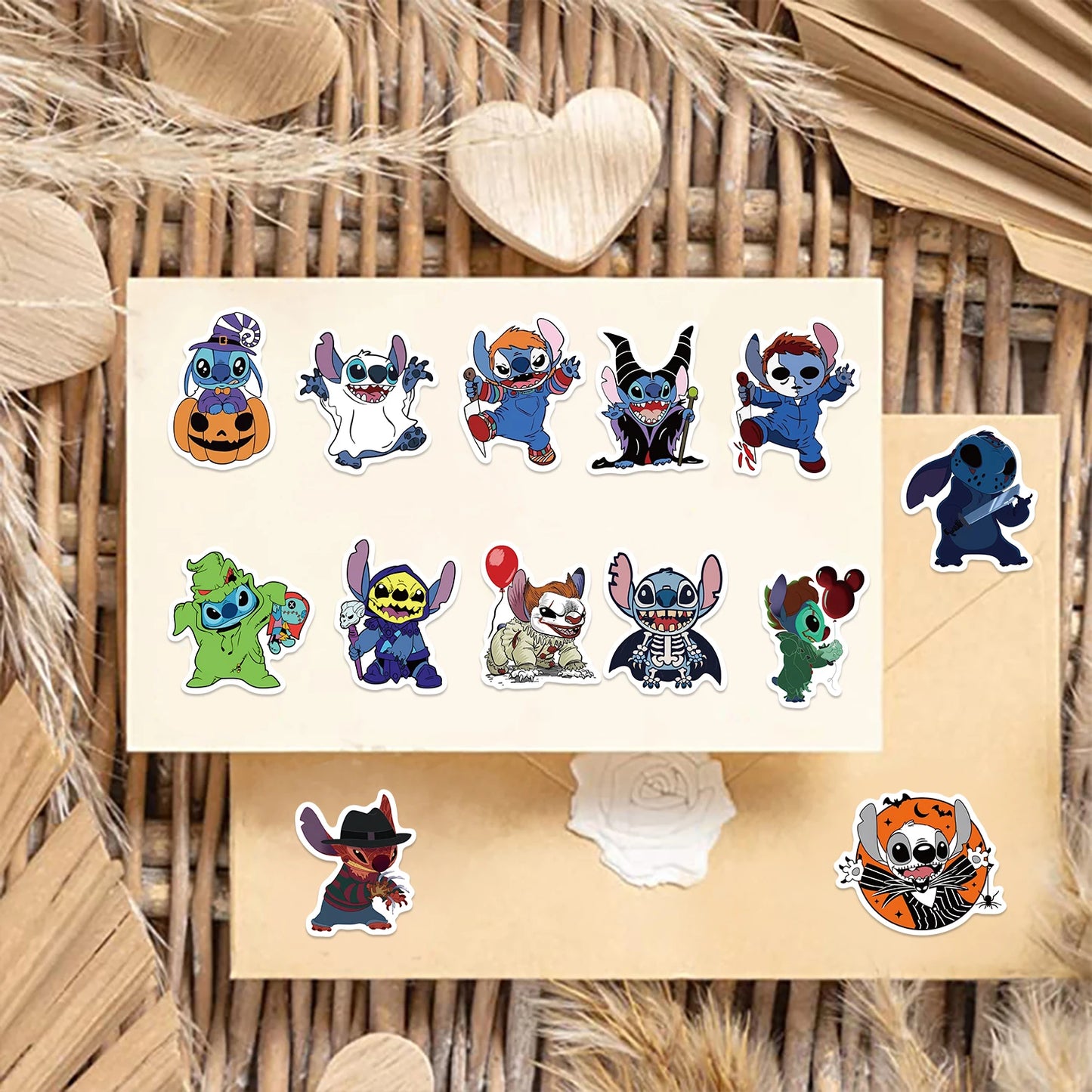 50Pcs Horror Character Animation Theme Stickers