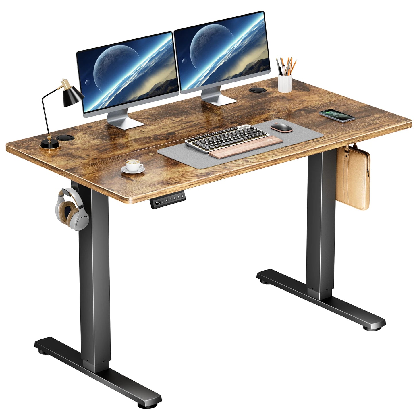 Adjustable 40x24 Inch Stand Up Sit Computer Desk