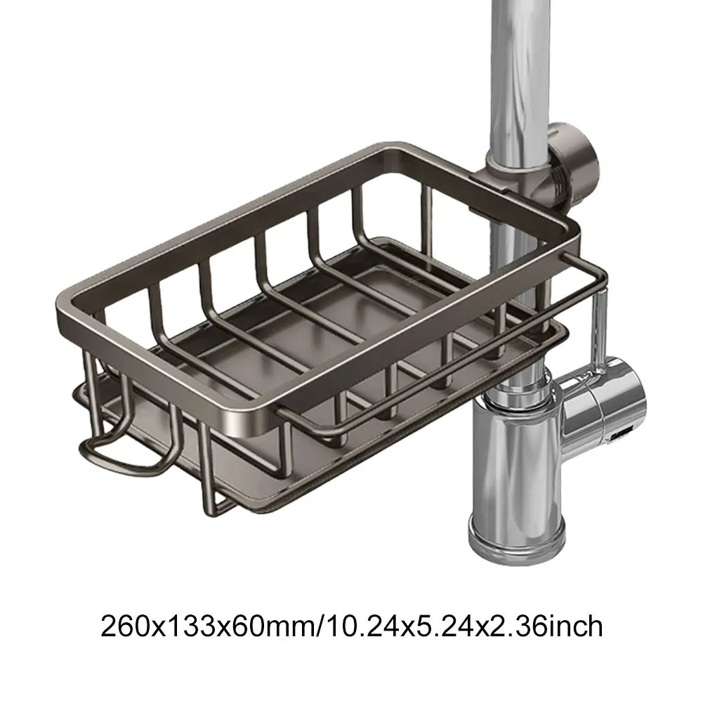 3-Tier Multi-Functional Kitchen Organizer Large Over The Sink Dish Rack with Cover