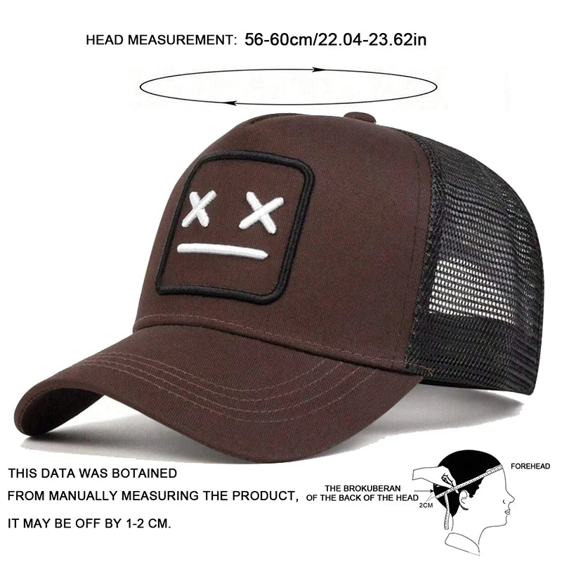 1piece Unisex XX Embroidery Baseball Net Caps