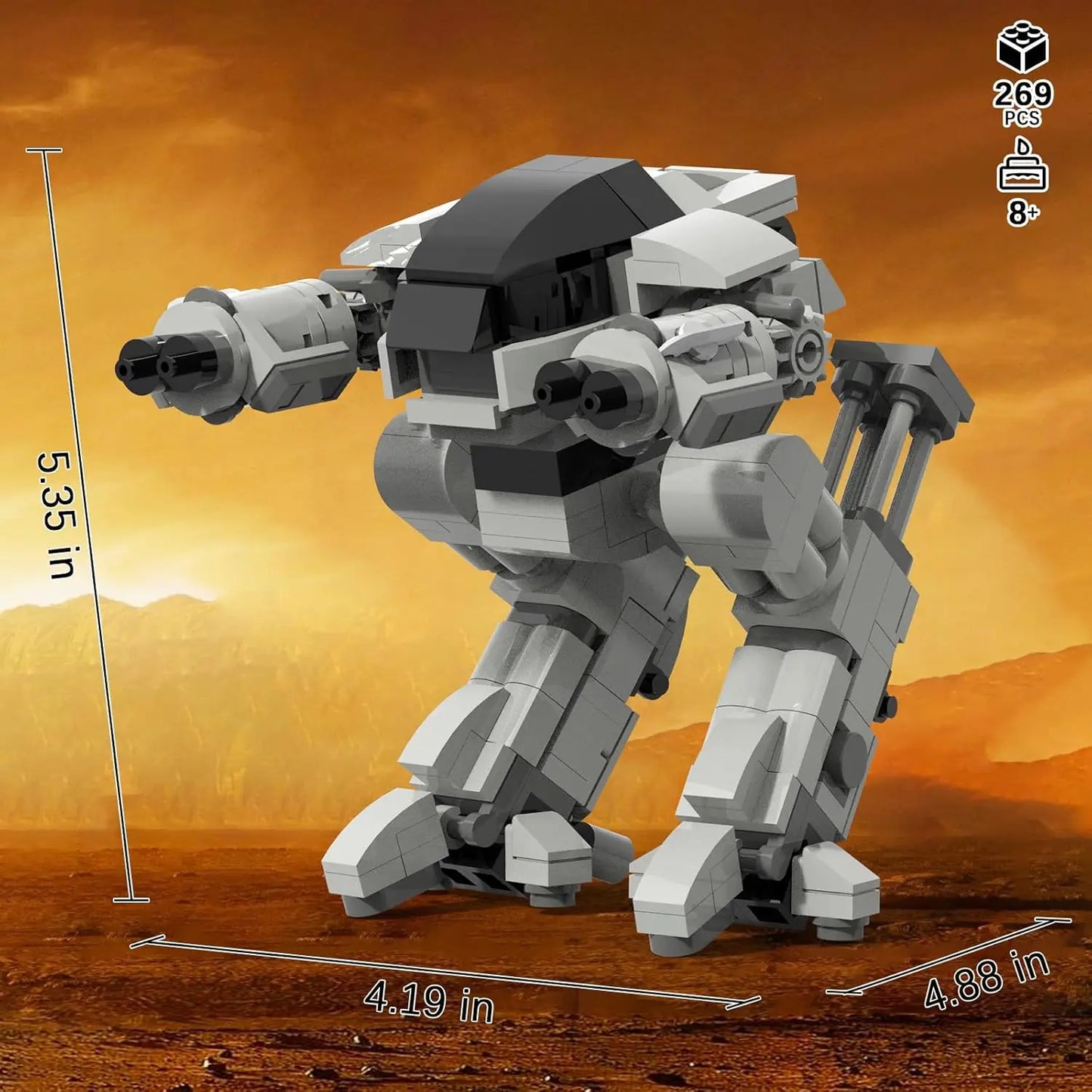 ED-209 Building Toy Set, 269 Pieces