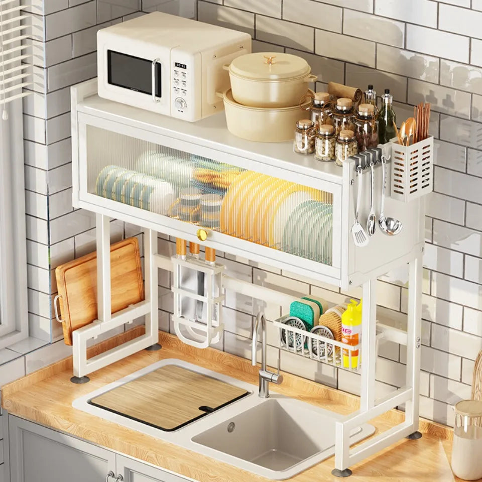 Over The Sink Dish  Drying Rack Dustproof