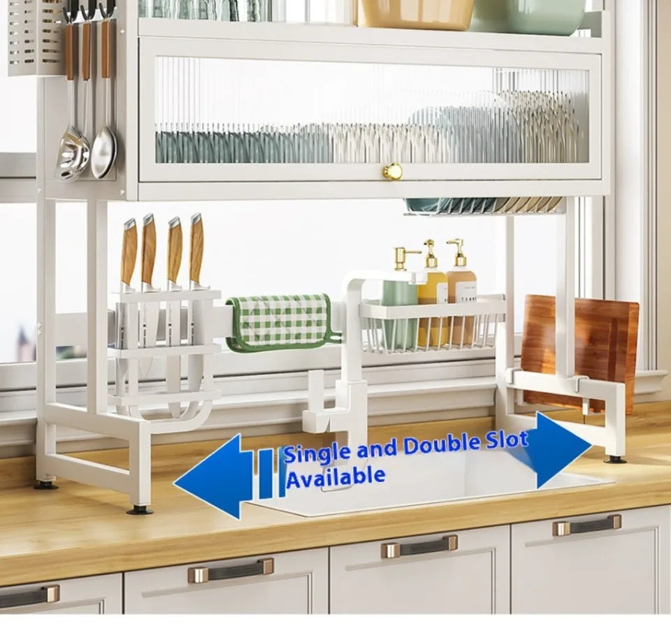 Over The Sink Dish  Drying Rack Dustproof